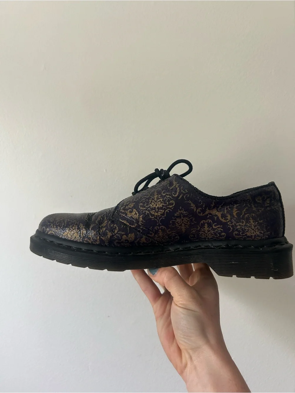 Dr. Marten Oxford Patterned Lace-Up Dress Shoe